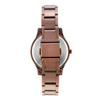 Fashion Women Quartz Brown Dial Multi-Function Stainless Steel Watch TW000Q820