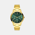 Trendline Women Quartz Green Dial Multi-Function Stainless Steel Watch TW000Q821