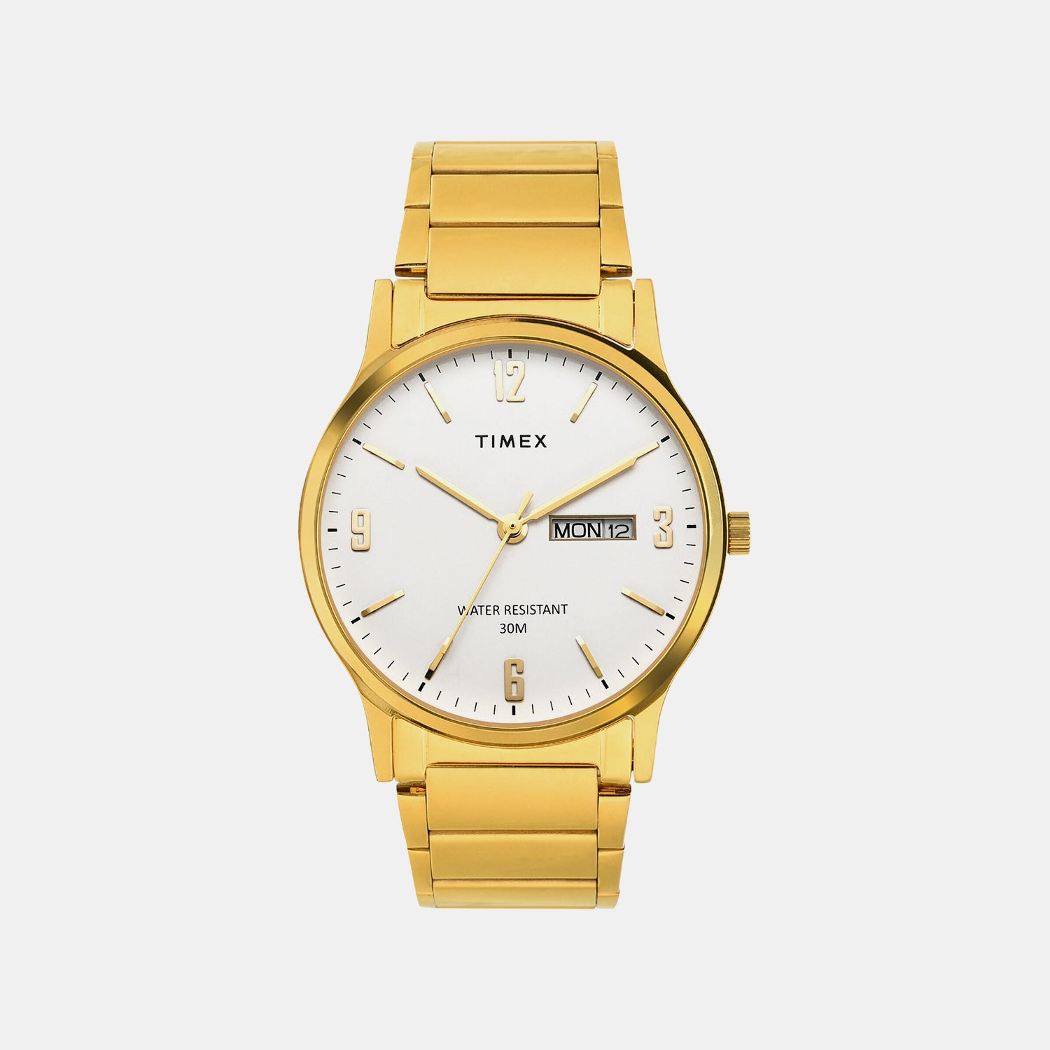 Classics Men Quartz White Dial Analog Stainless Steel Watch TW000R435