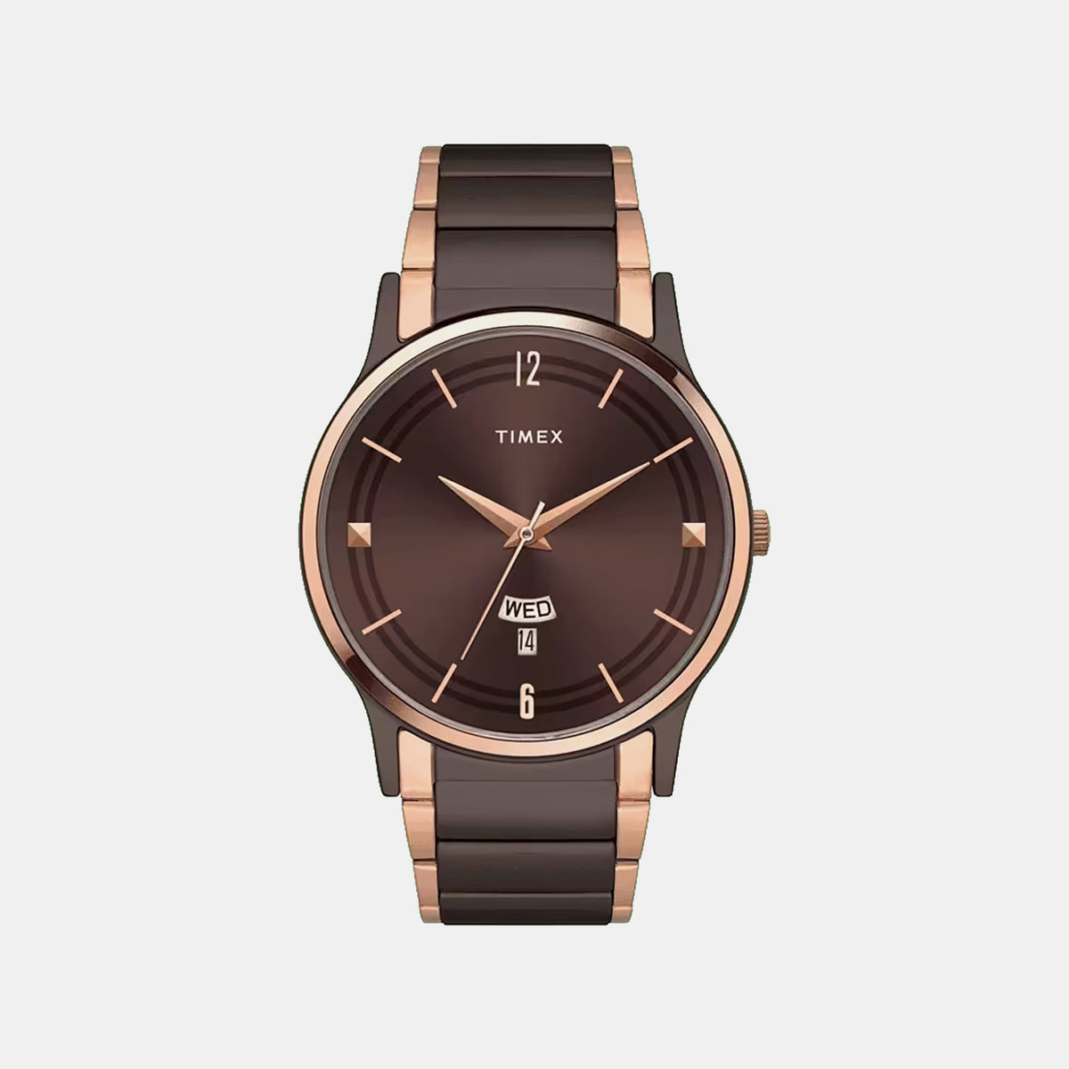 Trendline Men Quartz Brown Dial Analog Stainless Steel Watch TW000R464