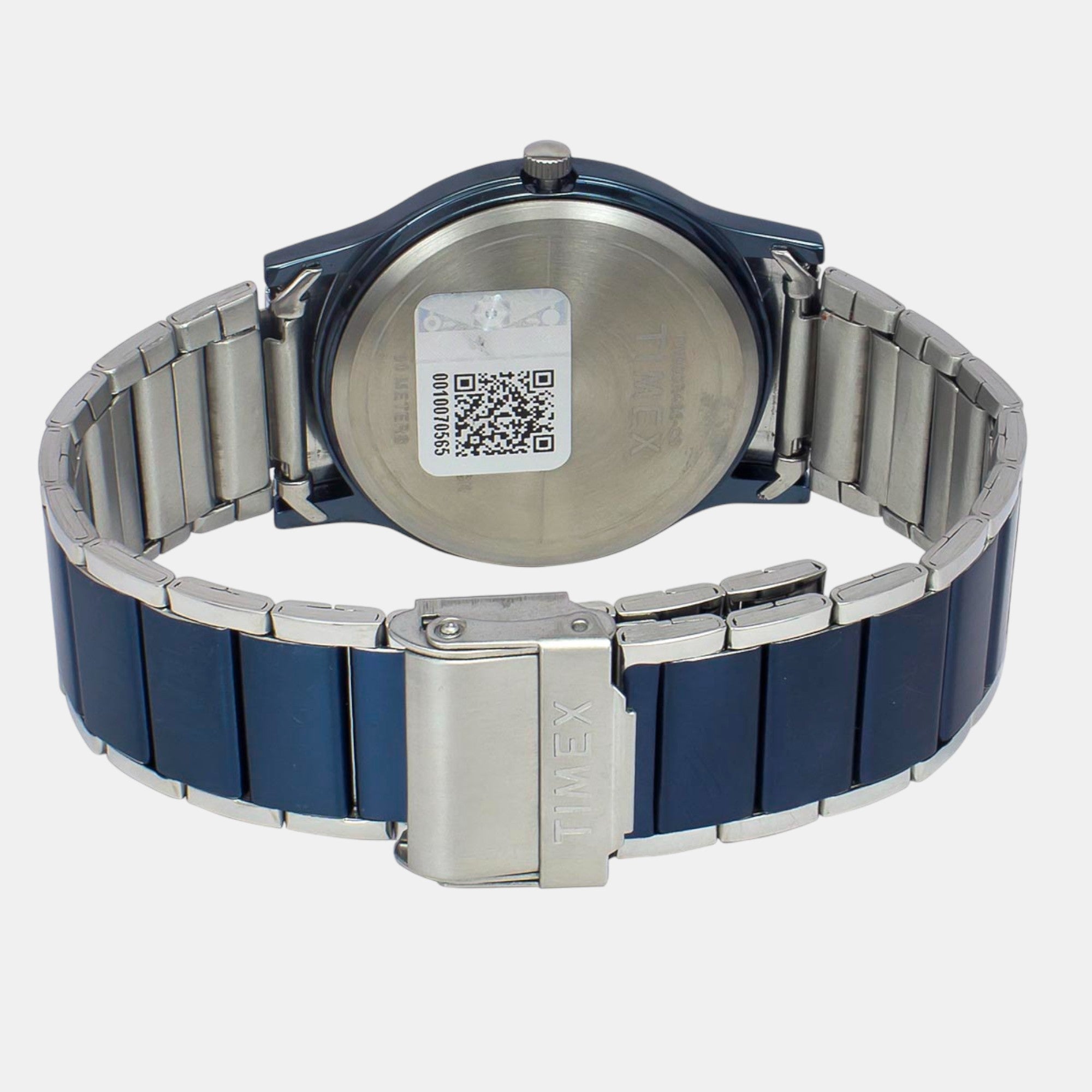 Fashion Men Quartz Blue Dial Analog Stainless Steel Watch TW000R466