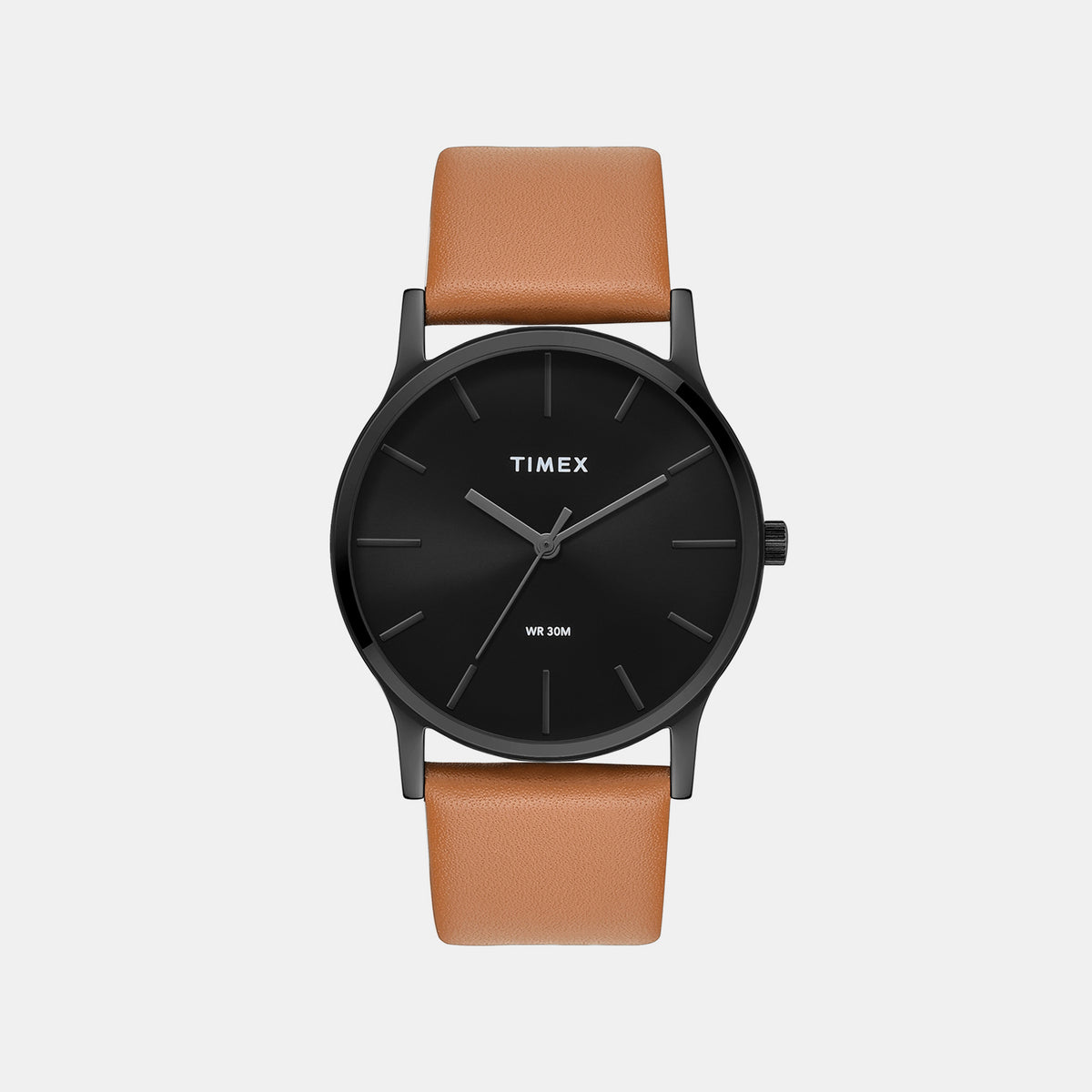 Trendline Men Quartz Black Dial Analog Leather Watch TW000R472