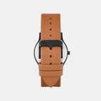 Trendline Men Quartz Black Dial Analog Leather Watch TW000R472
