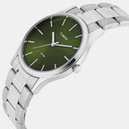 Trendline Men Quartz Green Dial Analog Stainless Steel Watch TW000R474