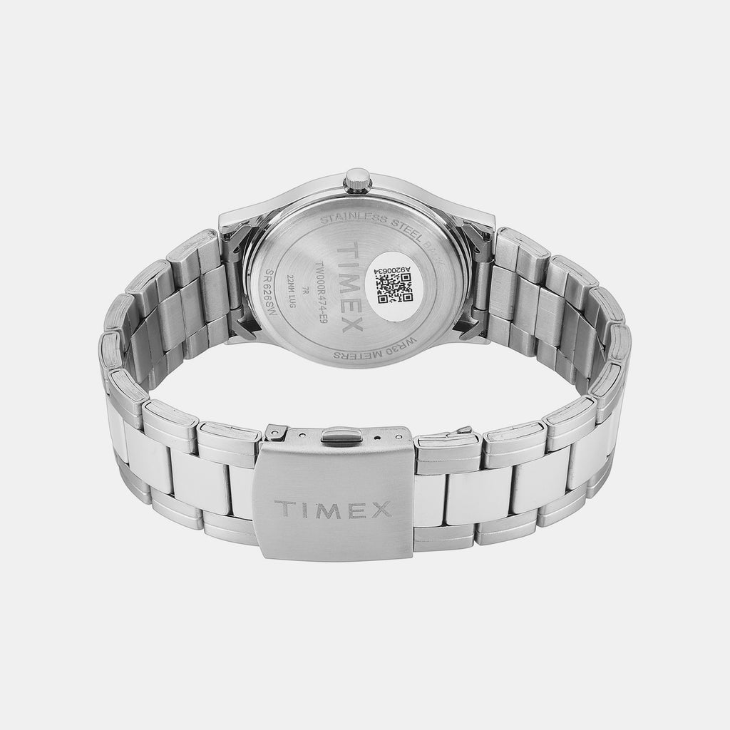 Trendline Men Quartz Green Dial Analog Stainless Steel Watch TW000R474