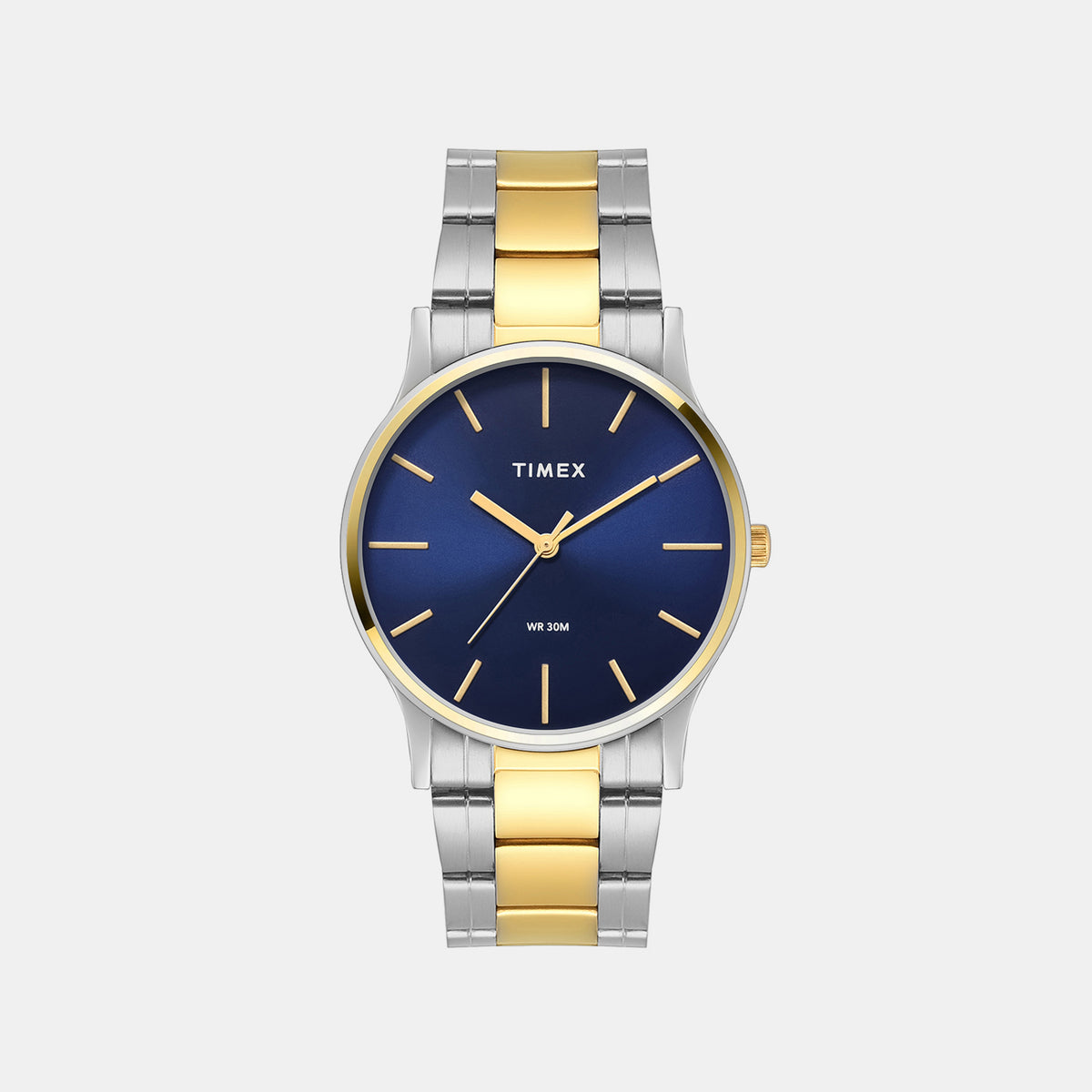 Trendline Men Quartz Blue Dial Analog Watch Stainless Steel TW000R475