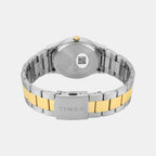 Trendline Men Quartz Blue Dial Analog Watch Stainless Steel TW000R475