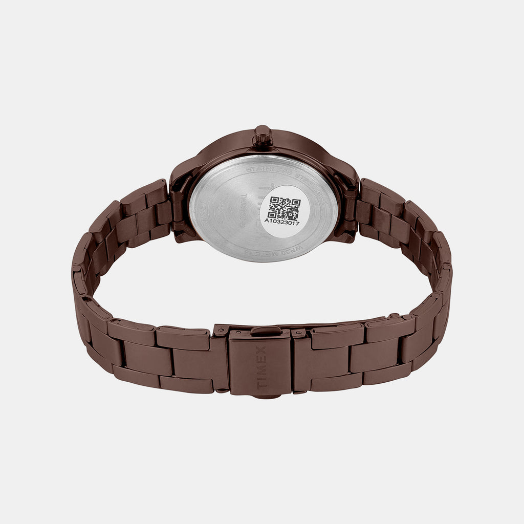 Trendline Women Quartz Brown Dial Analog Watch TW000T638