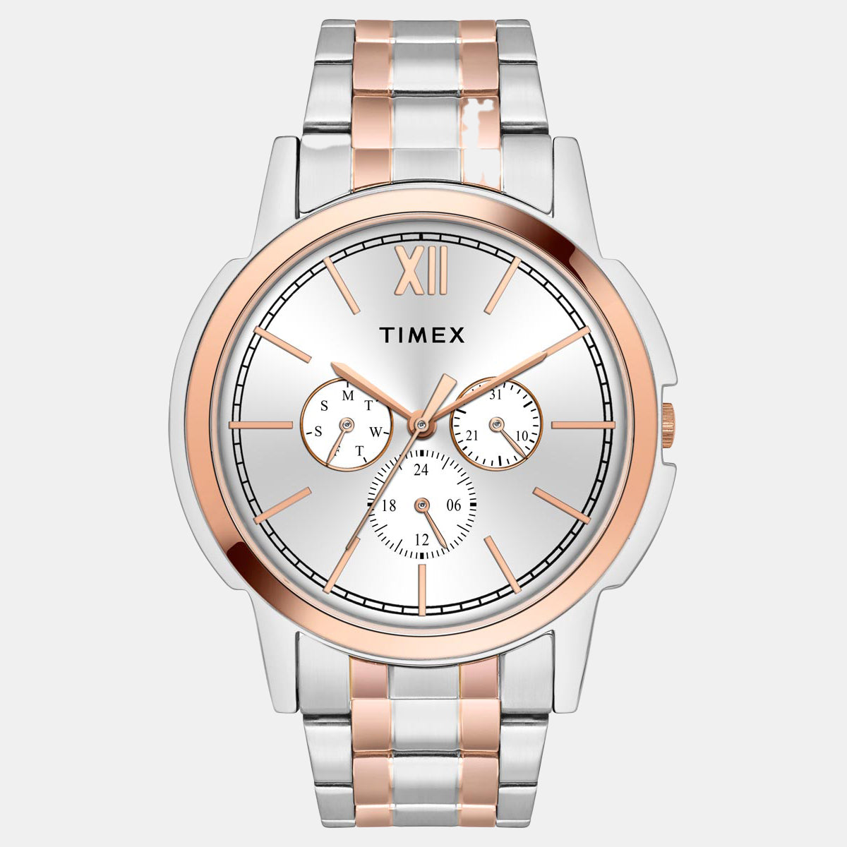 Timex Men Quartz Dial Multi-Function Stainless Steel Watch
