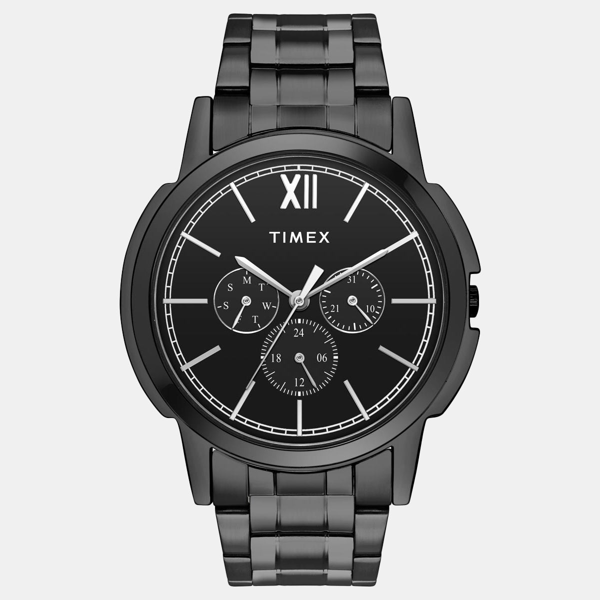 Men's Black Round Chronograph Stainless Steel Watch TW000U323-EX