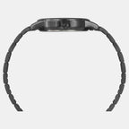 Men Quartz Black Dial Multi-Function Stainless Steel Watch TW000U323