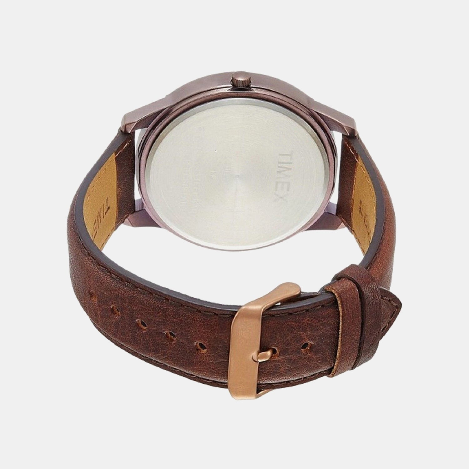 Fashion Men Quartz Brown Dial Multi-Function Leather Watch TW000U915