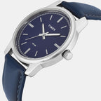Trendline Men Quartz Blue Dial Analog Leather Watch TW000V821