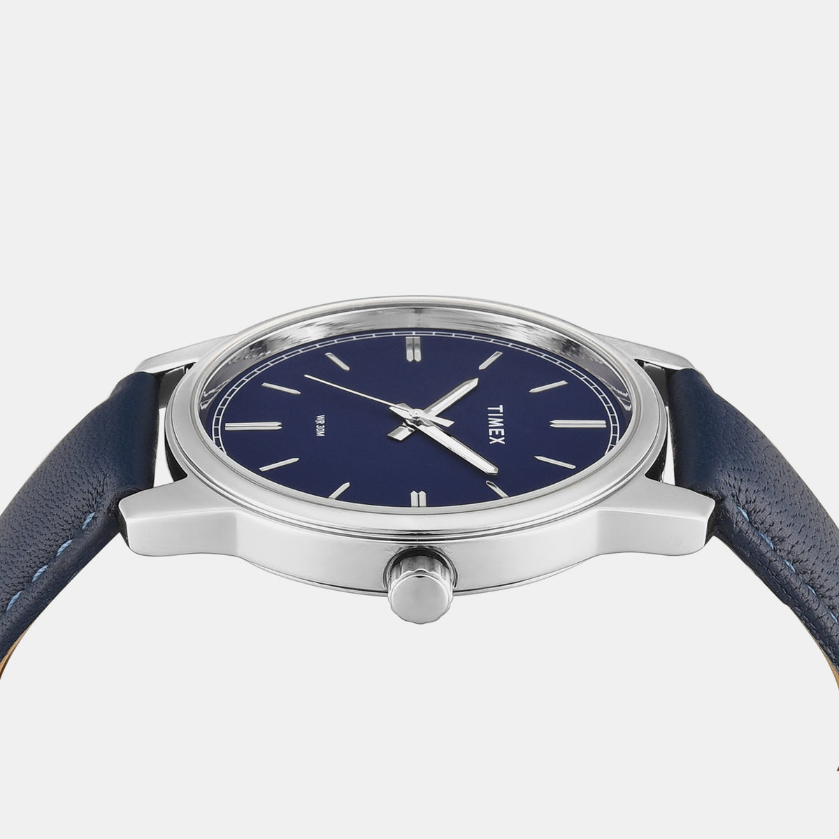 Trendline Men Quartz Blue Dial Analog Leather Watch TW000V821