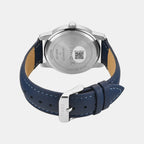 Trendline Men Quartz Blue Dial Analog Leather Watch TW000V821