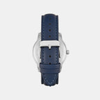 Trendline Men Quartz Blue Dial Analog Leather Watch TW000V821