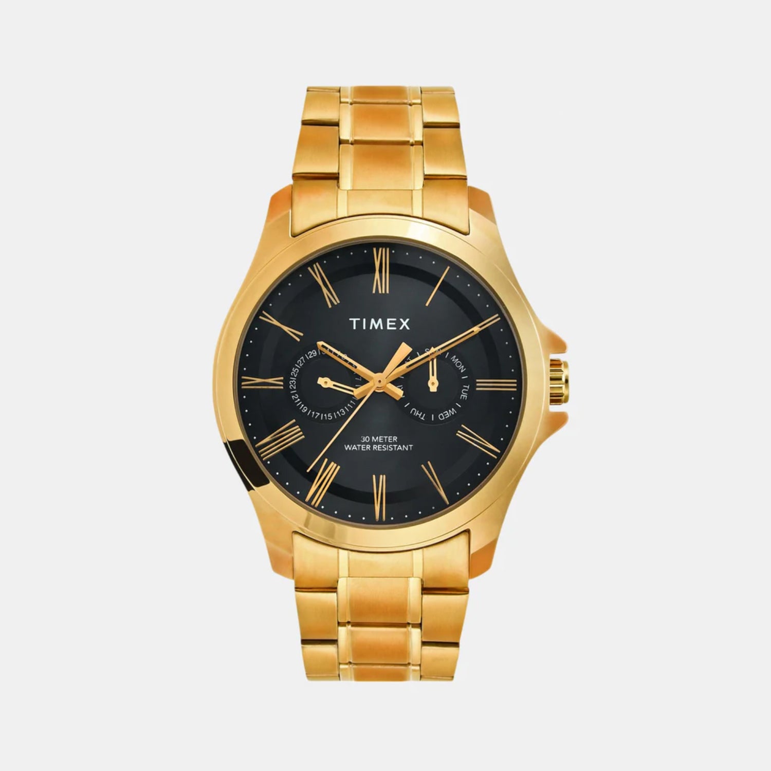 Classics Men Quartz Black Dial Analog Stainless Steel Watch TW000X129