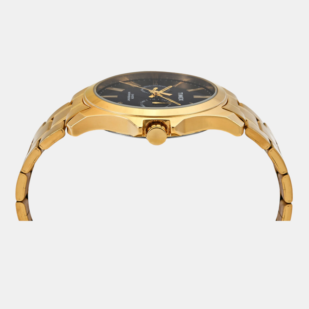 Classics Men Quartz Black Dial Analog Stainless Steel Watch TW000X129