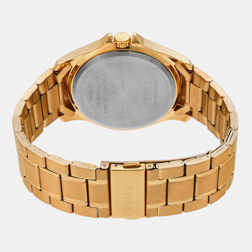 Classics Men Quartz Black Dial Analog Stainless Steel Watch TW000X129