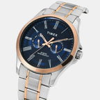 Classics Men Quartz Blue Dial Analog Stainless Steel Watch TW000X131
