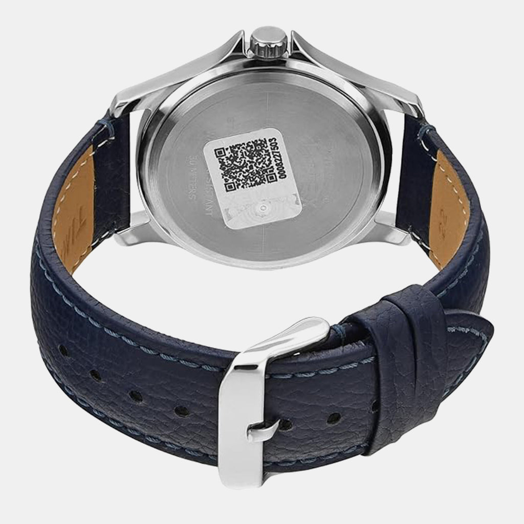 Fashion Men Quartz Dial Analog Leather Watch TW000X132