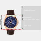 Fashion Men Quartz Dial Analog Leather Watch TW000X133