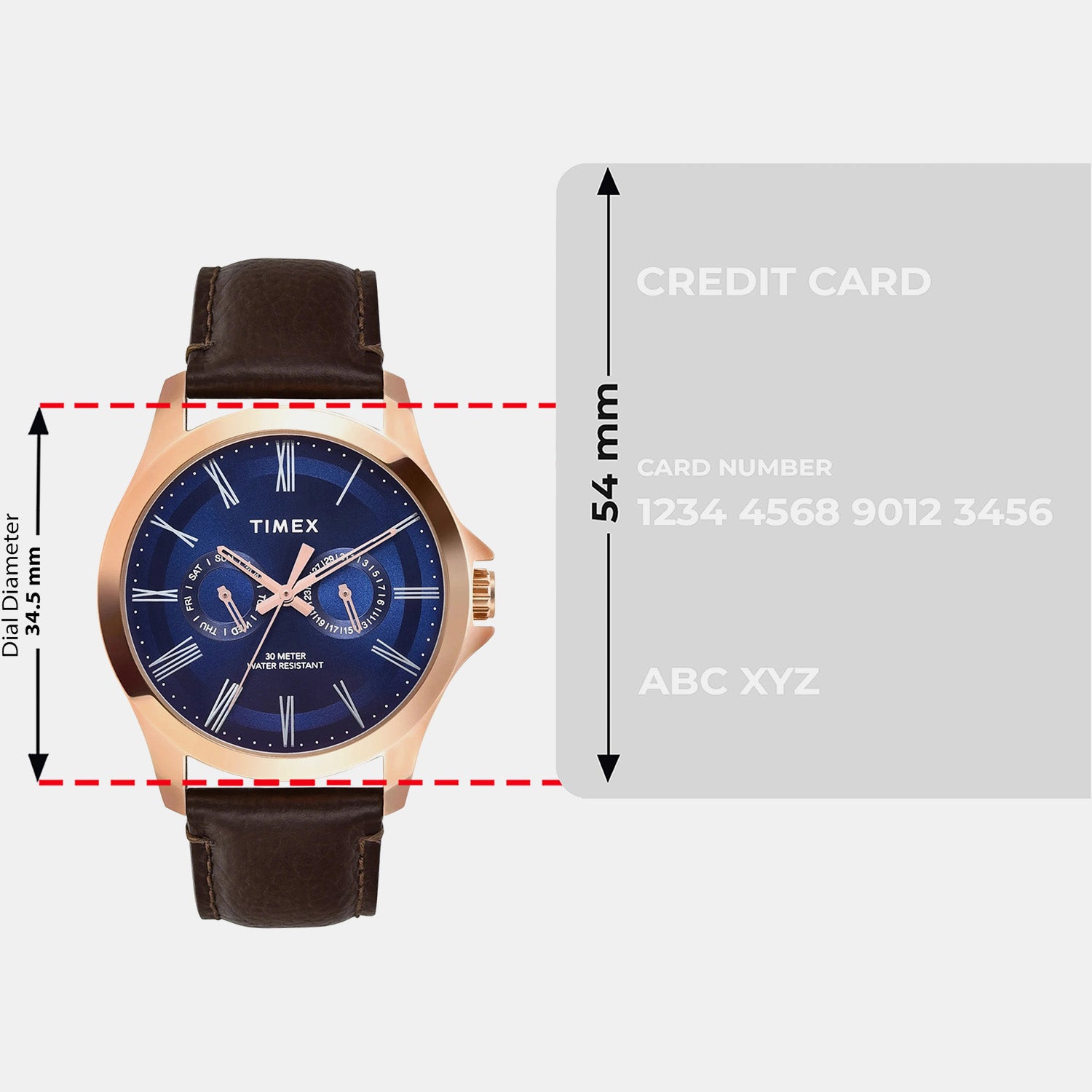 Fashion Men Quartz Dial Analog Leather Watch TW000X133