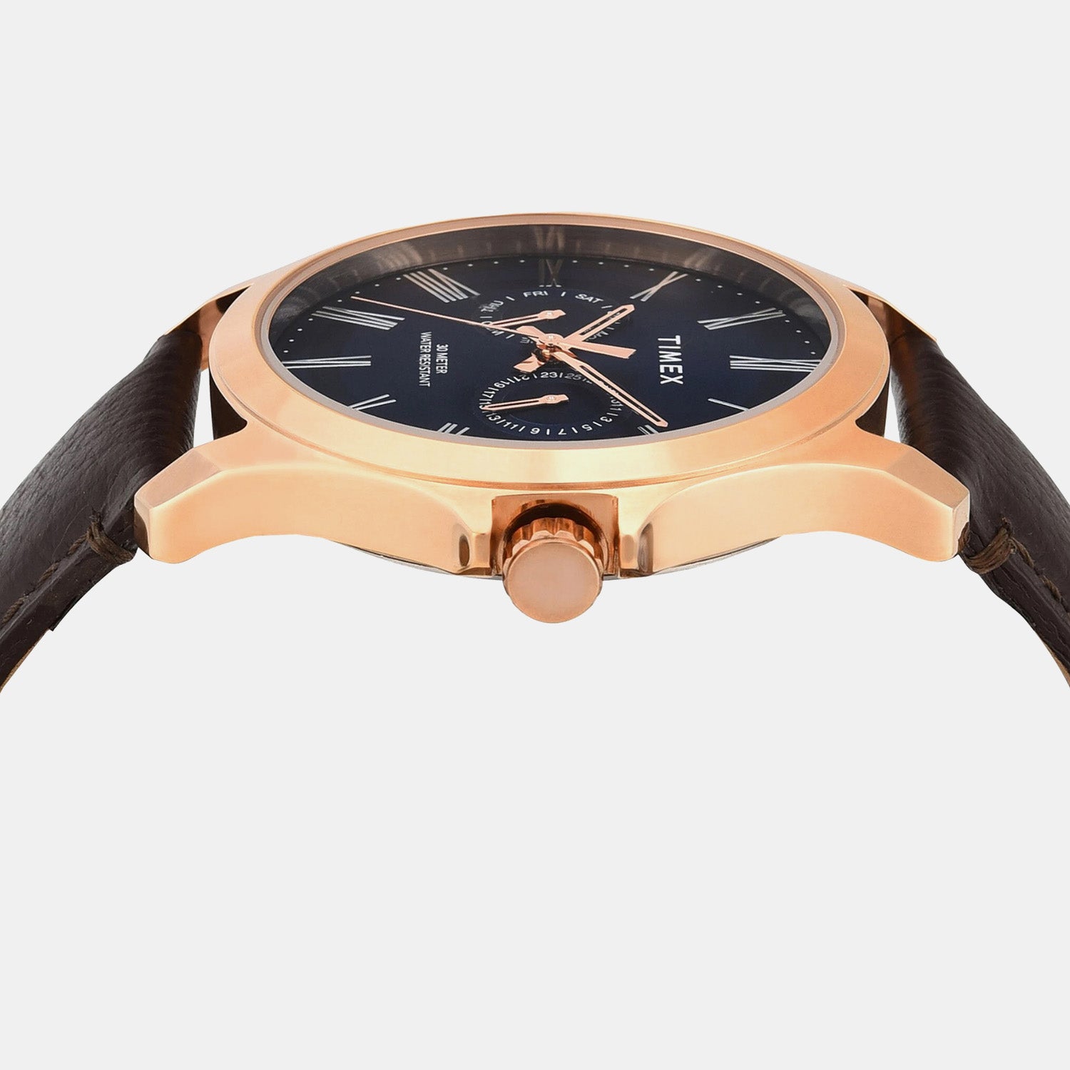 Fashion Men Quartz Dial Analog Leather Watch TW000X133
