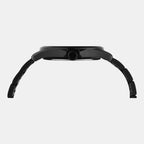 Fashion Men Quartz Black Dial Analog Stainless Steel Watch TW000X135