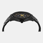 Fashion Men Quartz Black Dial Analog Stainless Steel Watch TW000X135