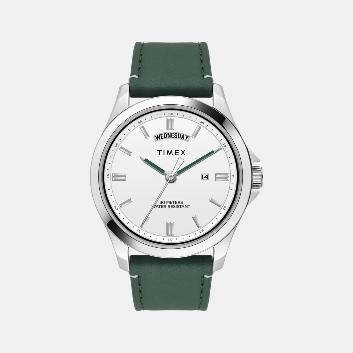Trendline Men Quartz White Dial Analog Leather Watch TW000X138