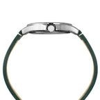 Fashion Men Quartz White Dial Analog Leather Watch TW000X138