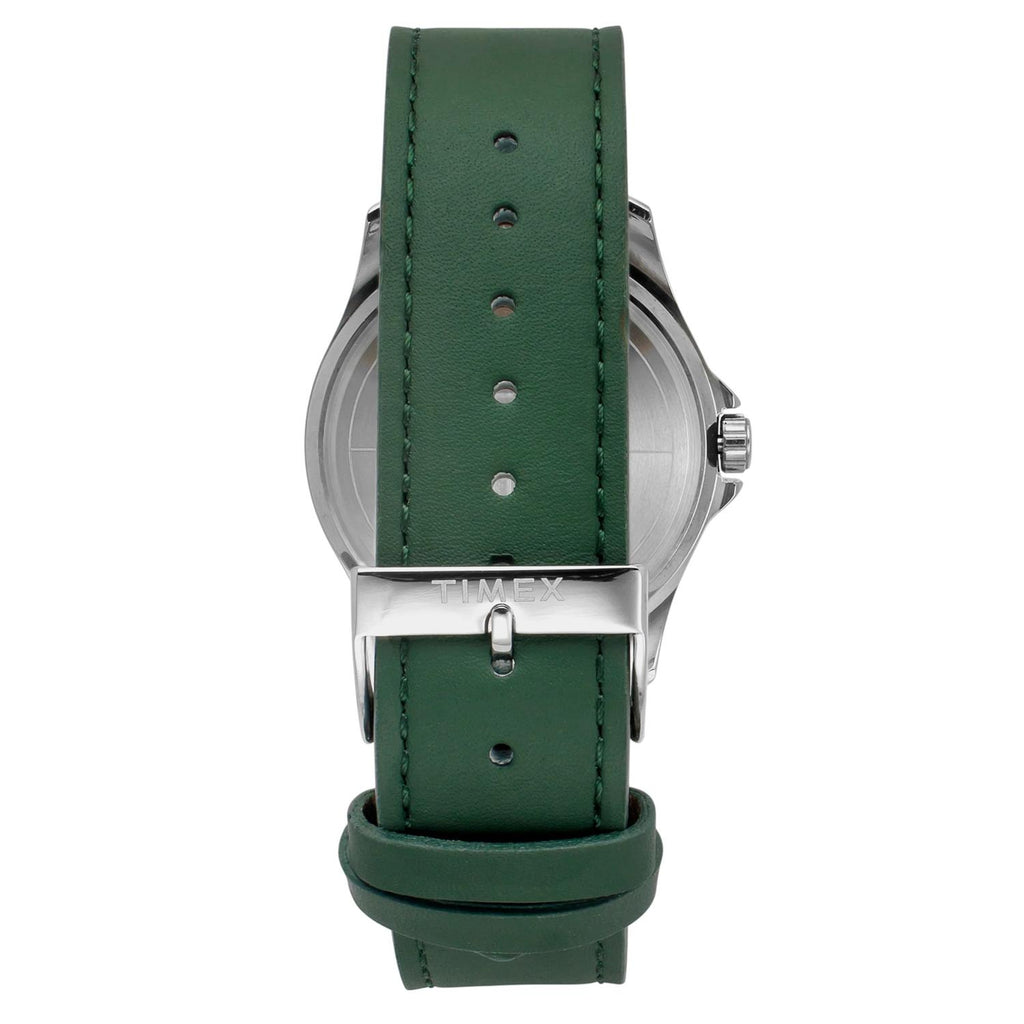 Fashion Men Quartz White Dial Analog Leather Watch TW000X138