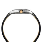 Fashion Men Quartz Green Dial Analog Leather Watch TW000X139