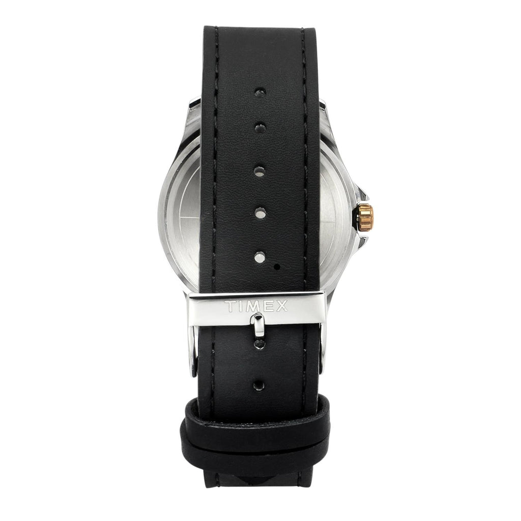 Fashion Men Quartz Green Dial Analog Leather Watch TW000X139