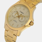 Trendline Men Quartz Champagne Dial Analog Stainless Steel Watch TW000X143