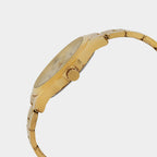 Fashion Men Quartz Champagne Dial Analog Stainless Steel Watch TW000X143