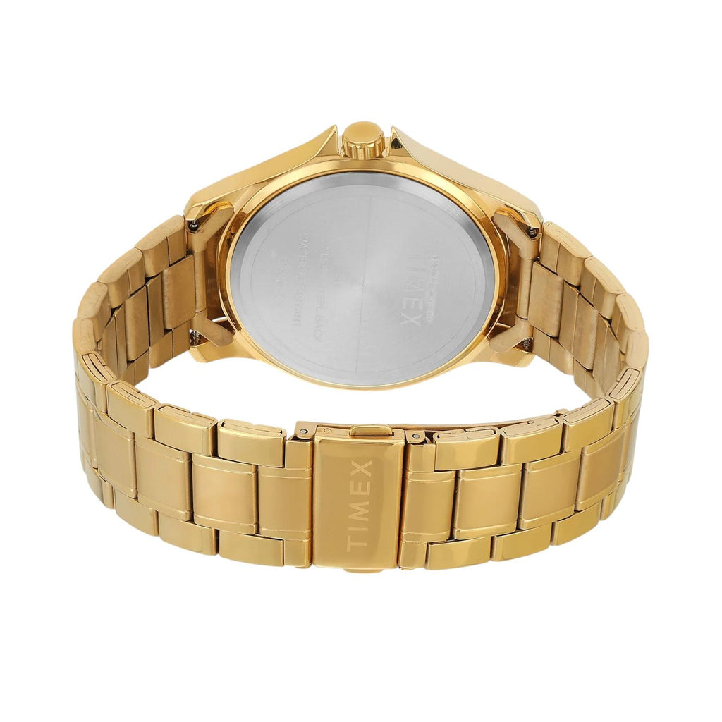 Fashion Men Quartz Green Dial Analog Stainless Steel Watch TW000X144