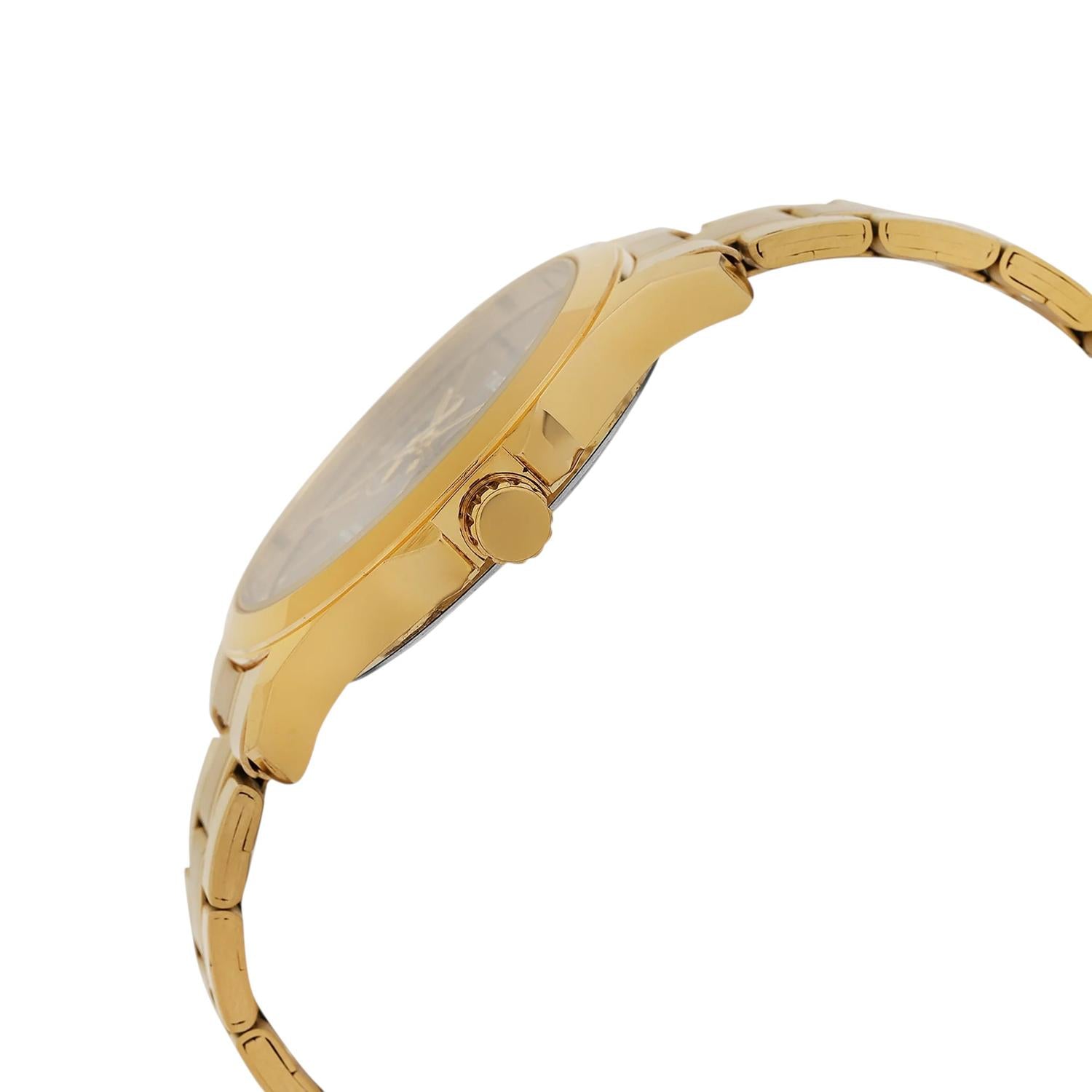 Fashion Men Quartz Green Dial Analog Stainless Steel Watch TW000X144