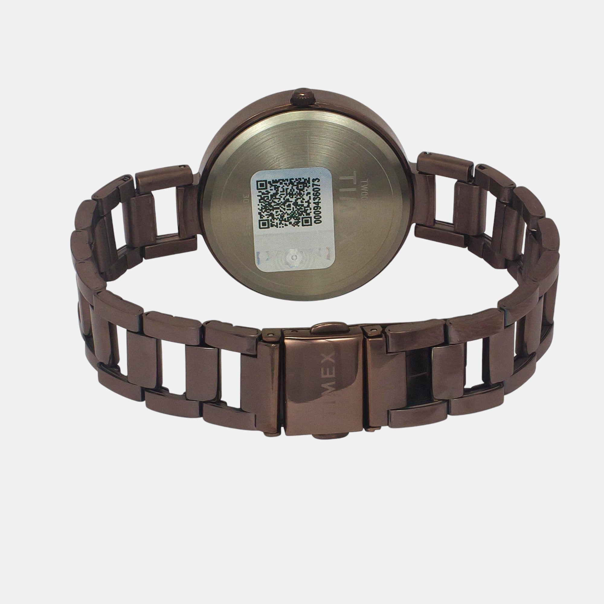 Fashion Women Quartz Brown Dial Multi-Function Stainless Steel Watch TW000X267