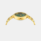 Fashion Women Quartz Green Dial Analog Stainless Steel Watch TW000X273