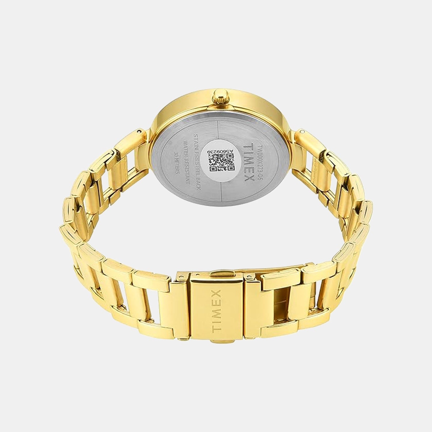 Fashion Women Quartz Green Dial Analog Stainless Steel Watch TW000X273