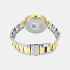 Fashion Women Quartz Green Dial Analog Stainless Steel Watch TW000X274