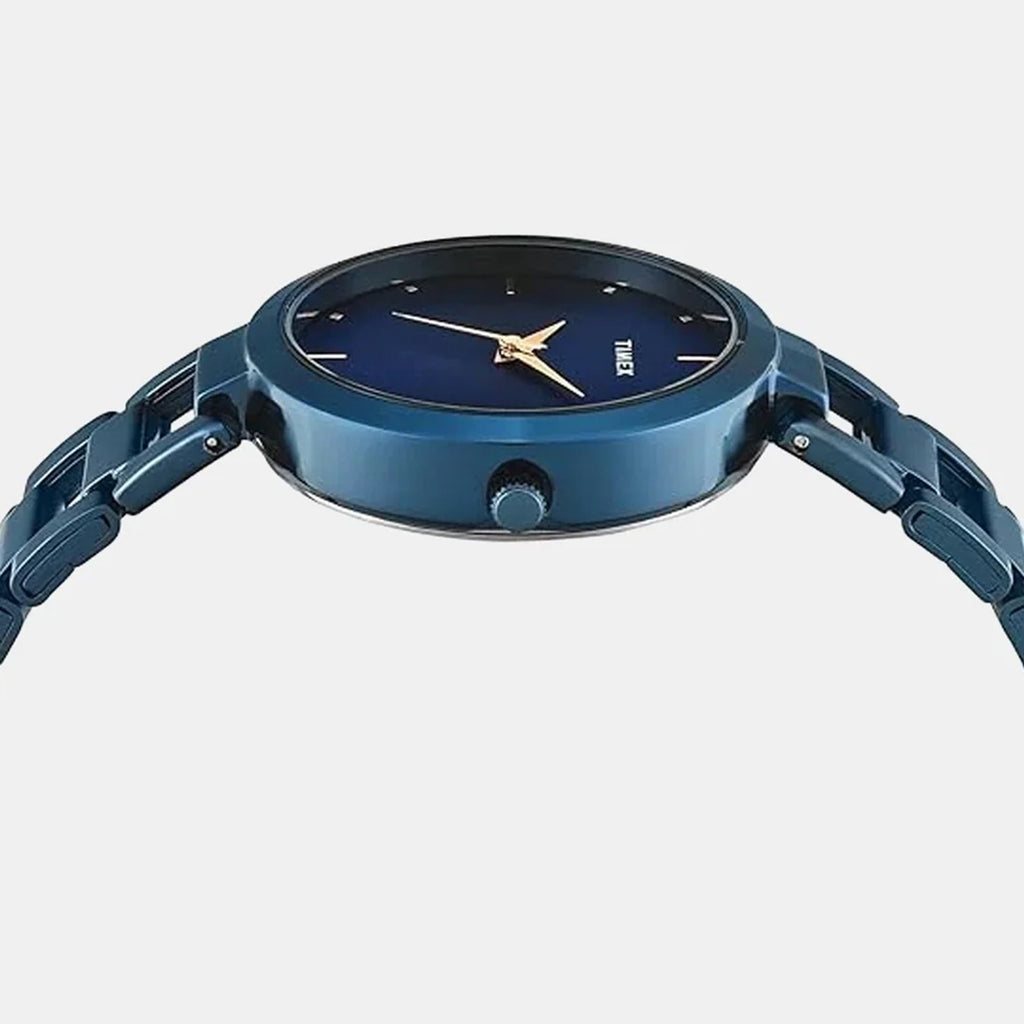 Trendline Women Quartz Blue Dial Analog Stainless Steel Watch TW000X277