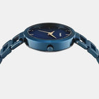 Trendline Women Quartz Blue Dial Analog Stainless Steel Watch TW000X277