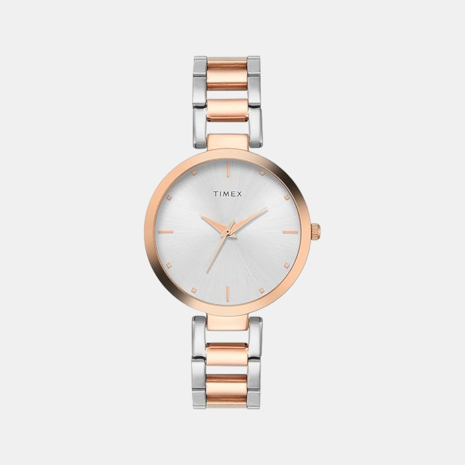 Women Quartz Silver Dial Analog Stainless Steel Watch TW000X278