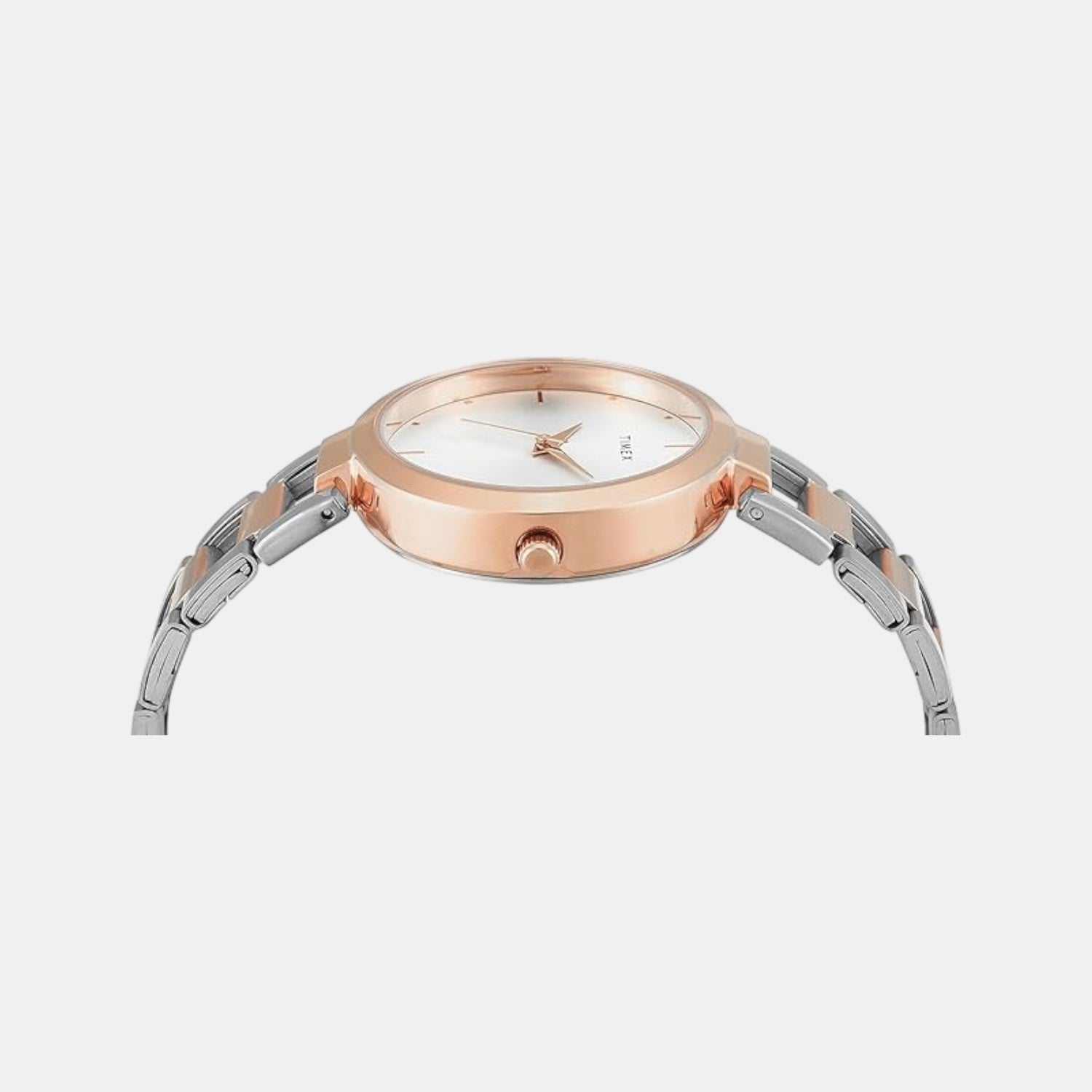 Women Quartz Silver Dial Analog Stainless Steel Watch TW000X278