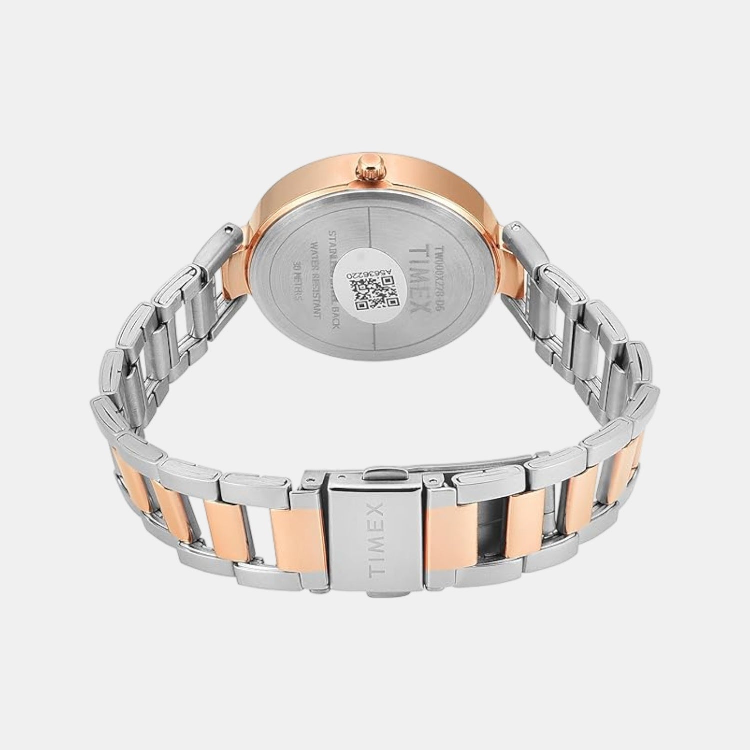 Women Quartz Silver Dial Analog Stainless Steel Watch TW000X278