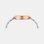 Women Quartz Silver Dial Analog Stainless Steel Watch TW000X278