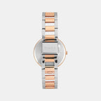 Women Quartz Silver Dial Analog Stainless Steel Watch TW000X278